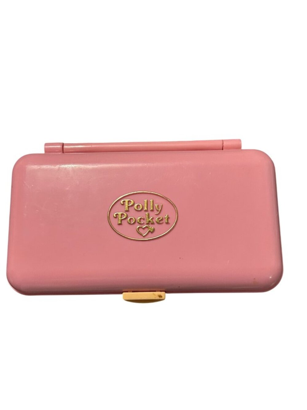 Vintage Polly Pocket Pretty Hair Compact Vintage Pink Rectangle bluebird
